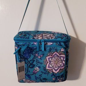 Vera Bradley Peacock Garden Lighten Up Deluxe Travel Cooler